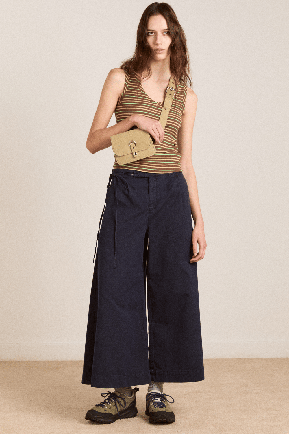 Image of 2-Pantalón Lotta Culotte Antiqued Navy