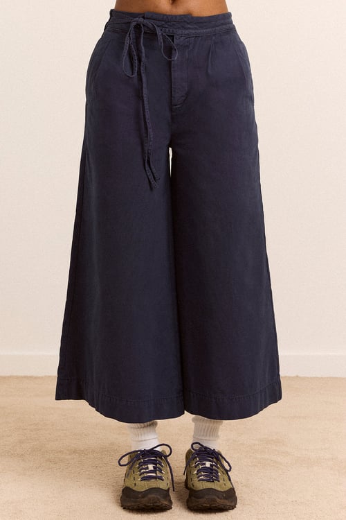 Image of 2-Pantalón Lotta Culotte Antiqued Navy