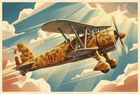 Image 3 of  "FIAT CR.42" – Eleganza e potenza del volo stampa fine art