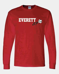 Image 1 of Everett JCP Soccer Long Sleeve Design 2