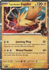 Team Rocket's Zapdos (Gamestop Exclusive) - Sealed
