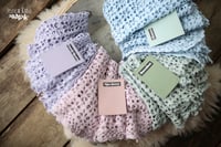 Image 2 of Vintage hand dyed crochet lace layers