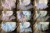 Image 1 of Vintage hand dyed crochet lace layers