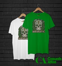 Image 1 of Hibs, Hibernian, Mexican Calavera Inspired, Football/Ultras T-Shirts.