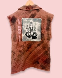 Image 2 of VINTAGE UPCYCLED QUILTED VEST ✦ HAND DYED ✦ GANESHA ✦ IBIZA