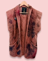 Image 3 of VINTAGE UPCYCLED QUILTED VEST ✦ HAND DYED ✦ GANESHA ✦ IBIZA