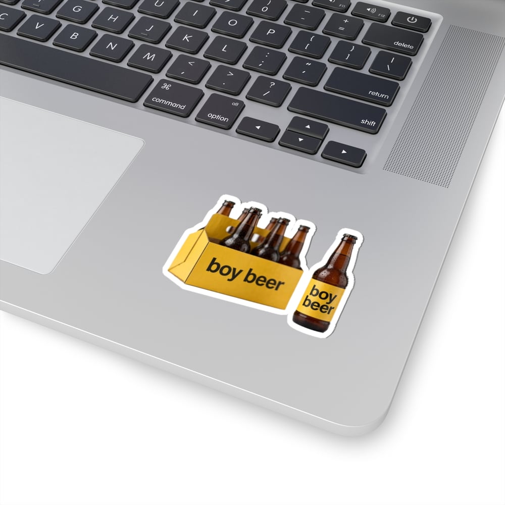 Image of Sticker — 'boy beer' 6-Pack Kiss-Cut Vinyl Sticker