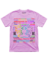 LE MESSAGE TEE PINK