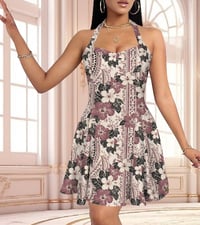 Image 1 of Halter Party Dress BD
