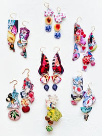 Image 2 of  ‘vagabond’s waltz’ – abstract alchemies earring dangles
