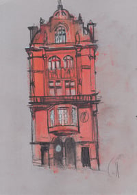 Image 2 of Scottish Temperance League Building, Hope Street - Soft Pastels and Charcoal on...