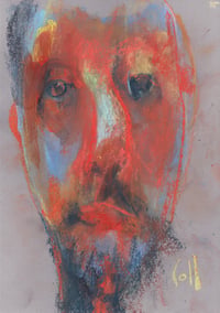 Image 2 of Circling - Sketchbook Drawing in Soft Pastels on Paper 