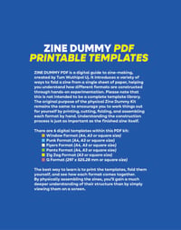 Image 3 of ZINE DUMMY PDF — PRINTABLE TEMPLATES