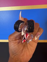 Image 3 of Bling Miley Hoops 
