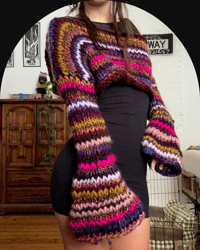 Image 1 of Acid Tears Cropped sweater