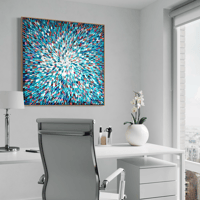 Image 15 of 'Azure 11' - 100x100cm