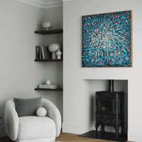Image 16 of 'Azure 11' - 100x100cm