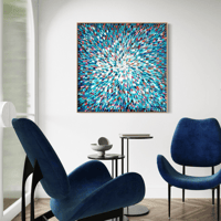 Image 19 of 'Azure 11' - 100x100cm