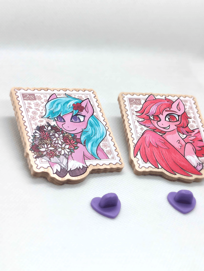 2'5" Dahlia/Windy Natural Wooden Pins