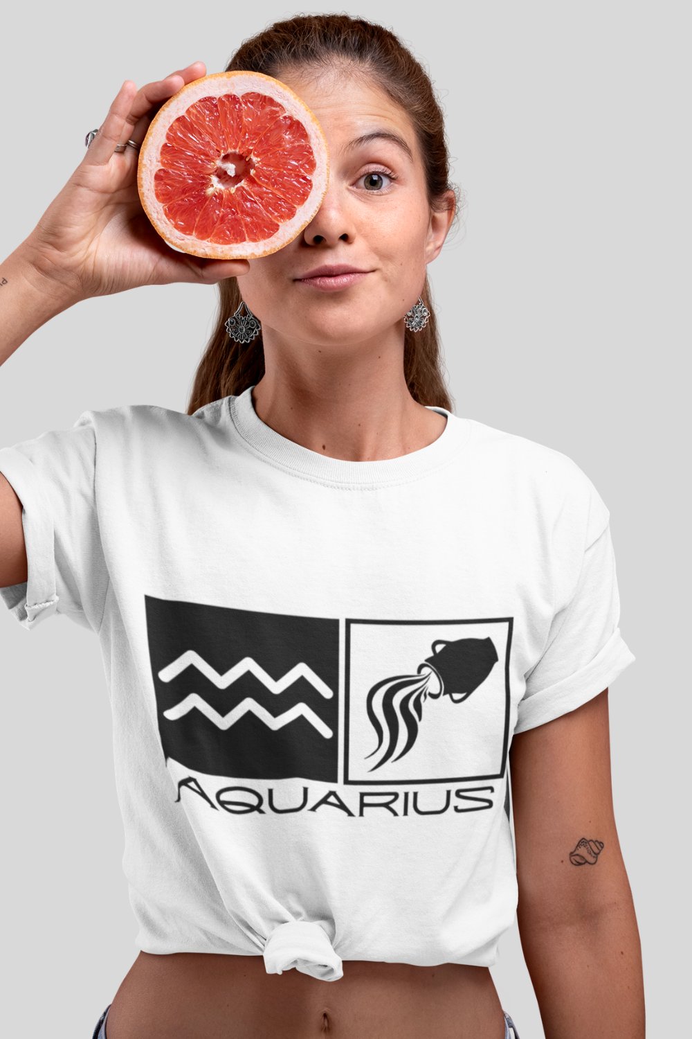 Image of Aquarius Zodiac Sign T-Shirt