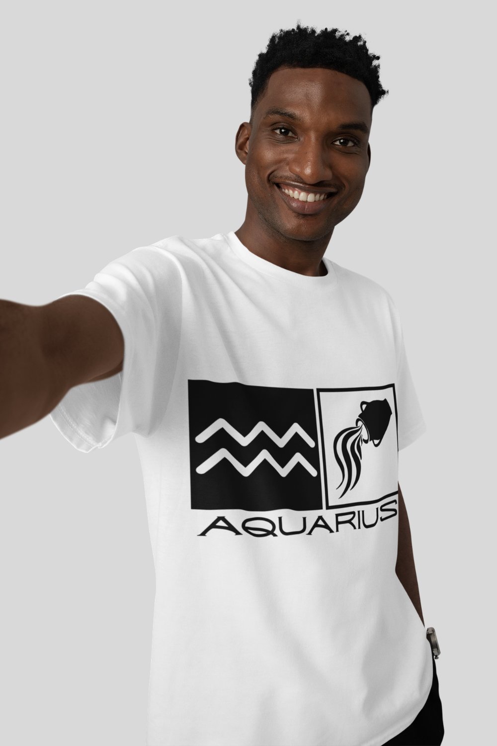 Image of Aquarius Zodiac Sign T-Shirt