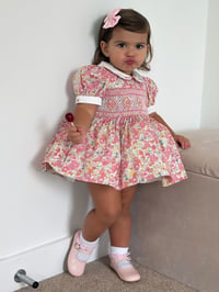 Image 1 of Floral smocked dress