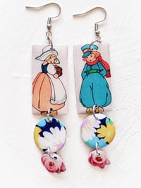 Image 1 of ‘the bouquet’ – silver dutch folk earring dangles