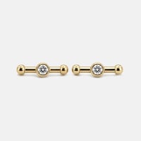 Image 1 of Heirloom Bar Stud Earring