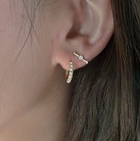 Image 3 of Heirloom Bar Stud Earring