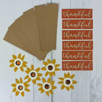 Image 7 of Thanksgiving Card Making Kit for Adults to DIY 6 Thankful Greeting Cards for Friends