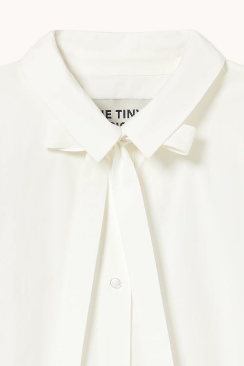 Image of 1-Camisa Bow Neck off white