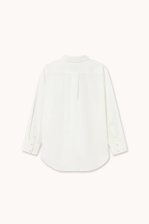 Image of 1-Camisa Bow Neck off white