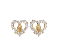 Guadalupe Heart Earrings