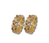 Golden Weave Luxe Hoops