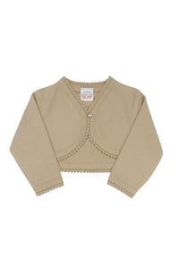 Image 1 of Pearl 100% cotton bolero cardigans
