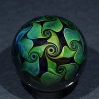 Image 9 of  Gold and Silver Fumed Vortex Marble