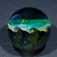 Image 5 of  Gold and Silver Fumed Vortex Marble
