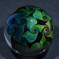 Image 7 of  Gold and Silver Fumed Vortex Marble