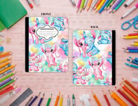 Pink & Blue Stitch Composition Notebook