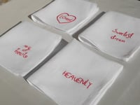 Image 1 of Mix & match hand crafted napkins - available individually