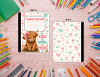 Image 1 of Highland Cow Composition Notebook