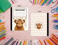 Image 2 of Highland Cow Composition Notebook