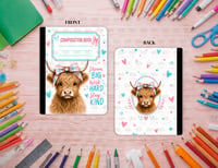 Image 3 of Highland Cow Composition Notebook