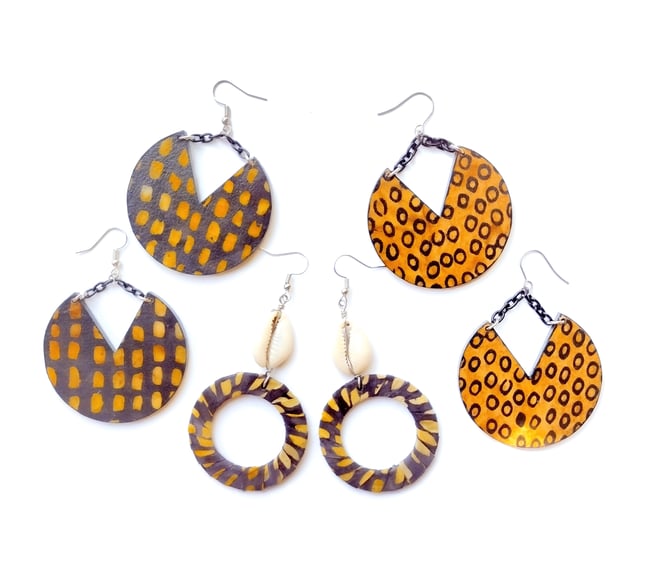 Brooklyn Mini Wrapped Hoop Earrings 