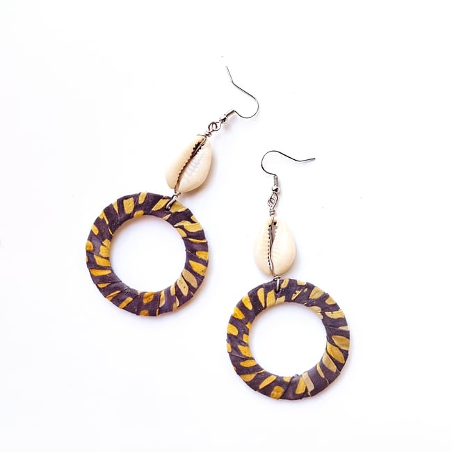 Brooklyn Mini Wrapped Hoop Earrings 