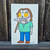 Image 3 of Original Art- Minecraft Steve Calavera 