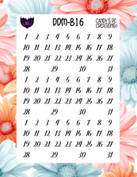 Image 17 of Date Dot Medium Font B-B24