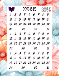 Image 16 of Date Dot Medium Font B-B24