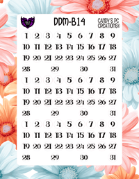Image 15 of Date Dot Medium Font B-B24