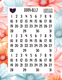 Image 13 of Date Dot Medium Font B-B24